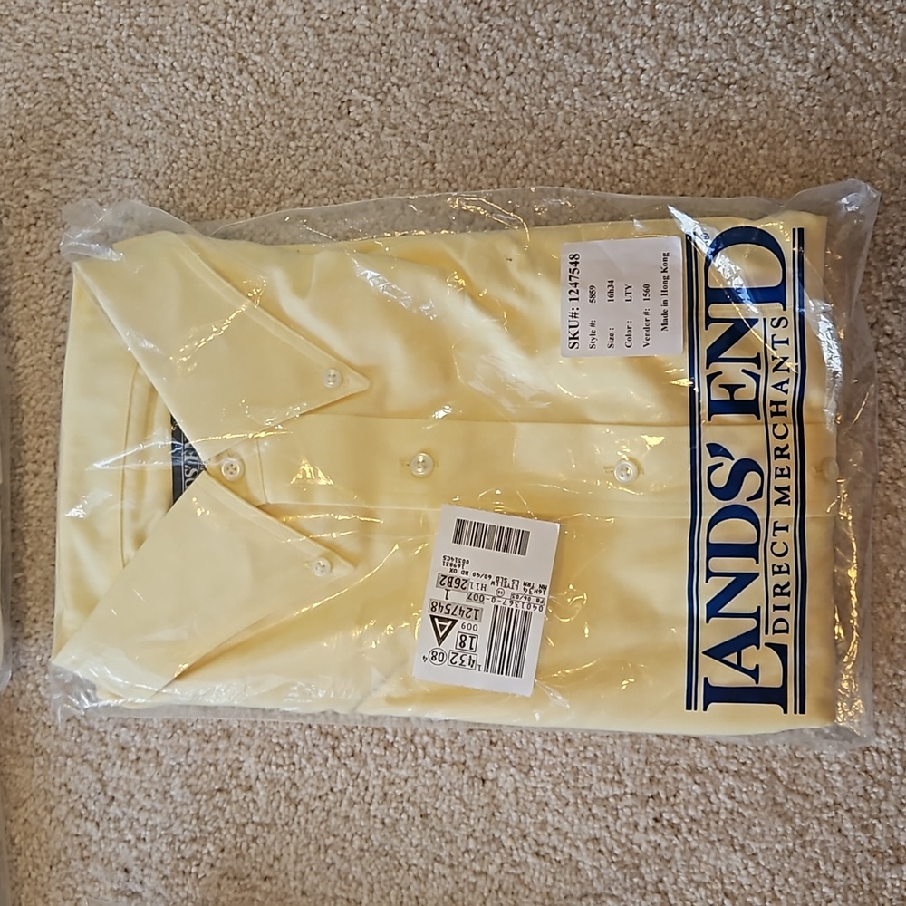 Lands' End Men's Dress Shirt  NWT